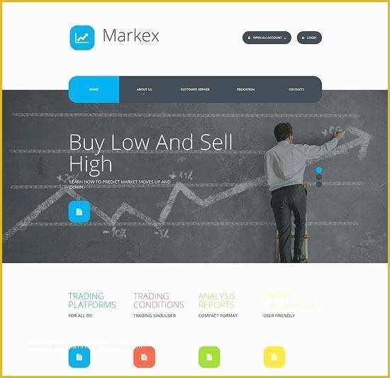 Finance Website Templates Free Download Of Stock Market Website Template