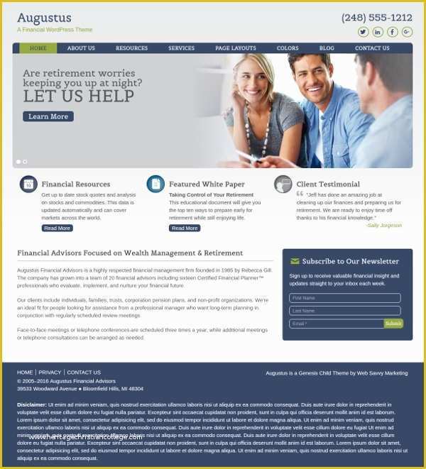 Finance Website Templates Free Download Of Website Template for Financial Planner Download Free