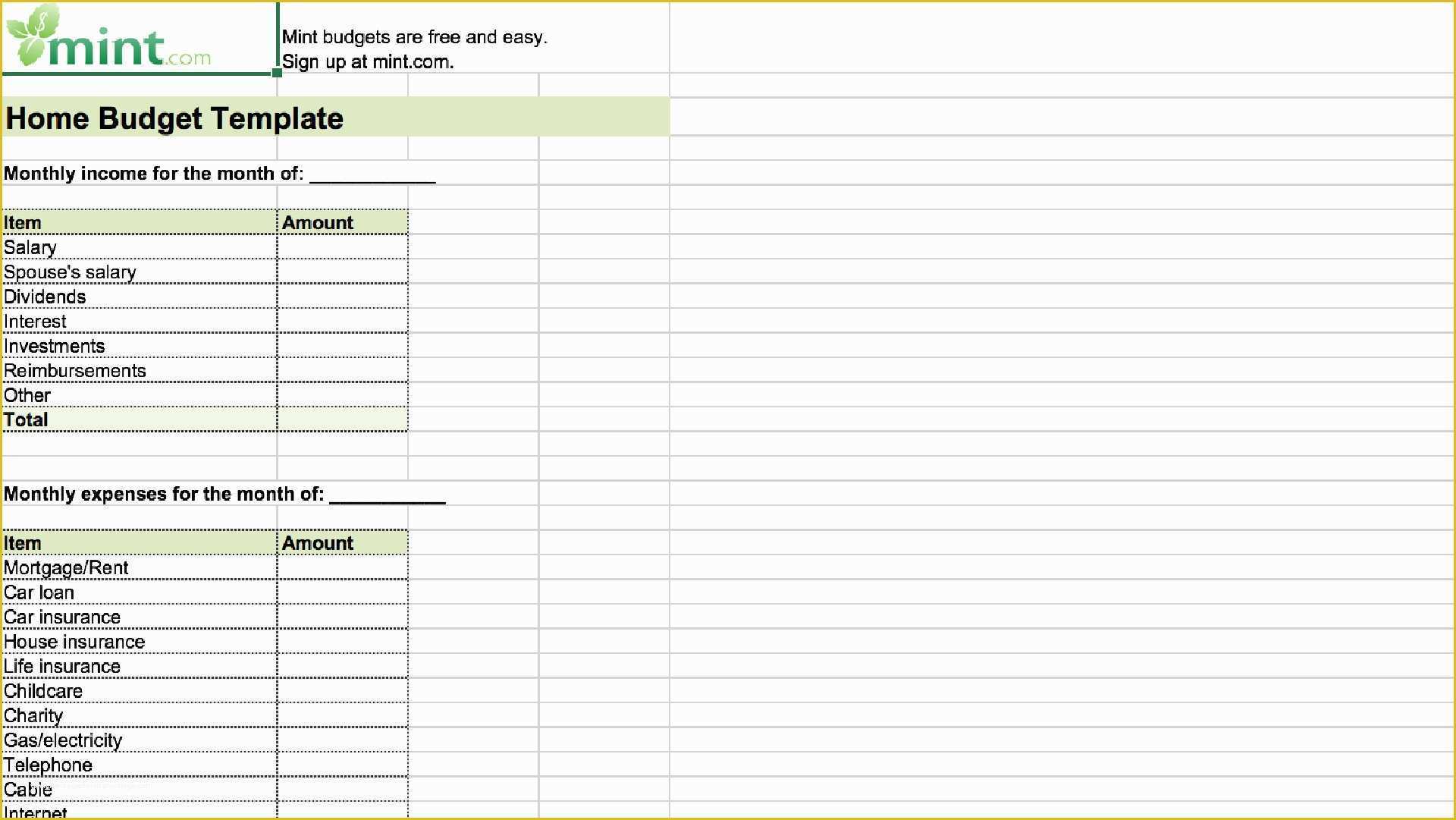 Financial Budget Template Free Of 15 Easy to Use Bud Templates
