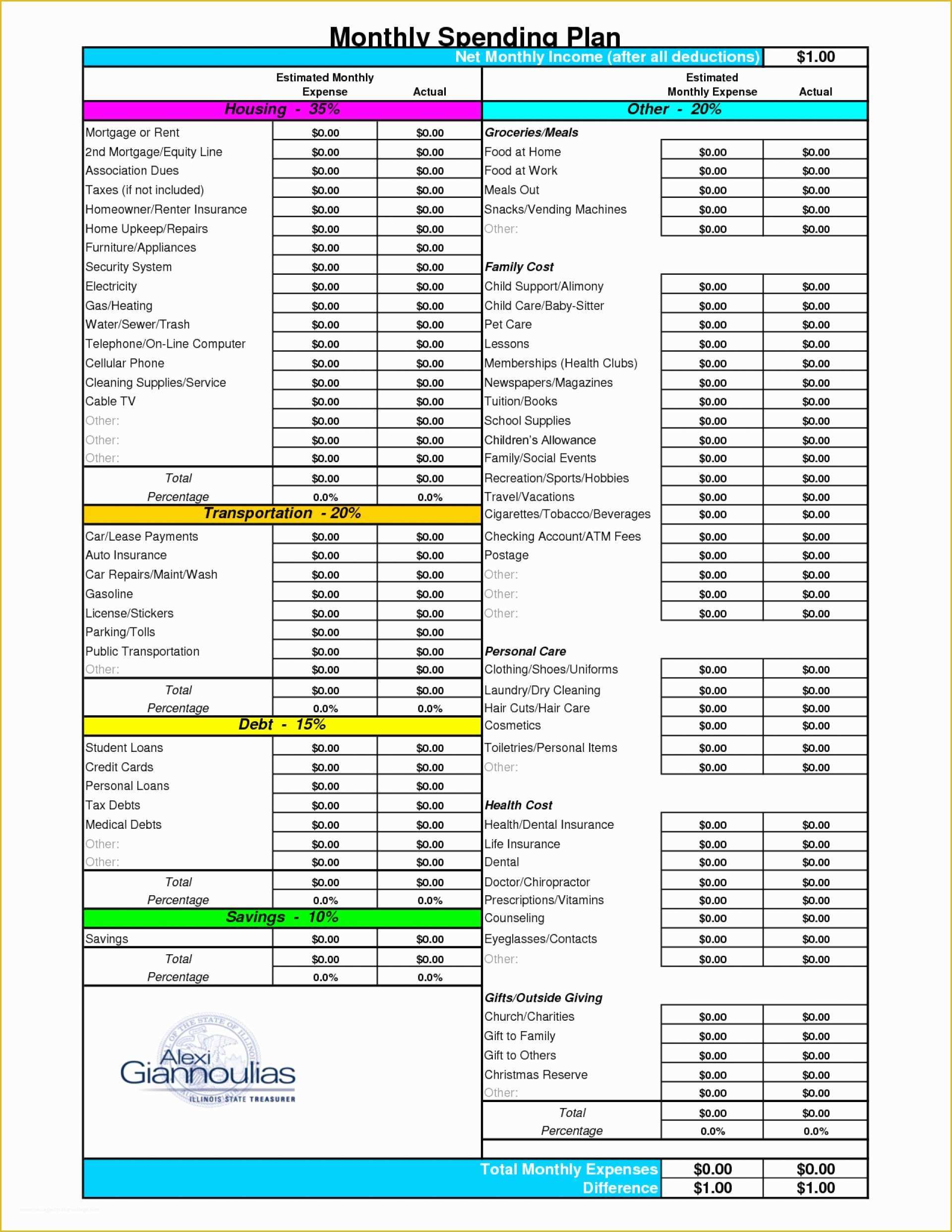 Financial Budget Template Free Of Monthly Household Bud Spreadsheet Google Spreadshee