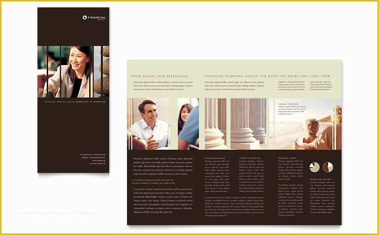 Financial Services Brochure Template Free Of Financial Planner Brochure Template Word & Publisher