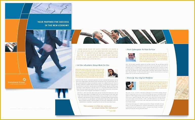 Financial Services Brochure Template Free Of Investment Services Brochure Template Word & Publisher