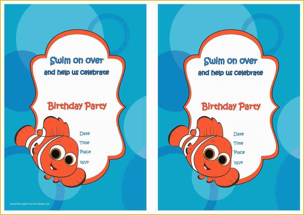 Finding Nemo Invitation Template Free Of Free Printable Emoji Invitation Template Awesome Colorful