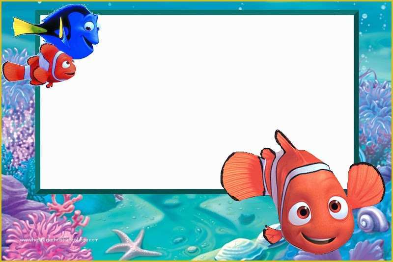 Finding Nemo Invitation Template Free Of Imprimibles De Nemo 2