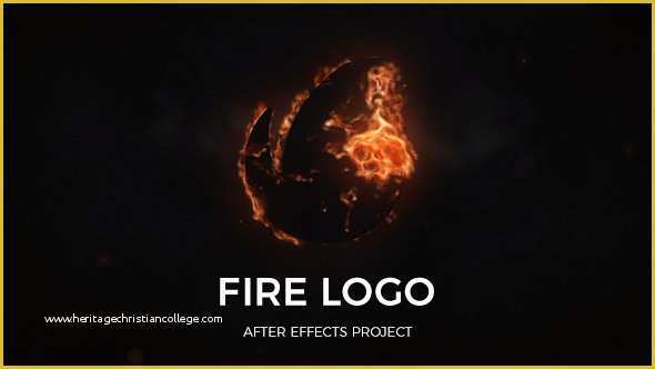 Fire Template after Effects Free Of Fire Logo Fire after Effects Templates