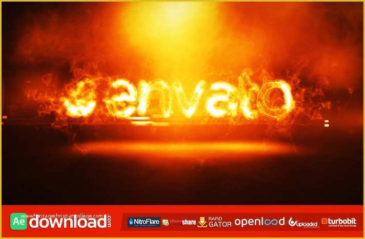 Fire Template after Effects Free Of Fire Logo Intro Videohive Project Free Download Free