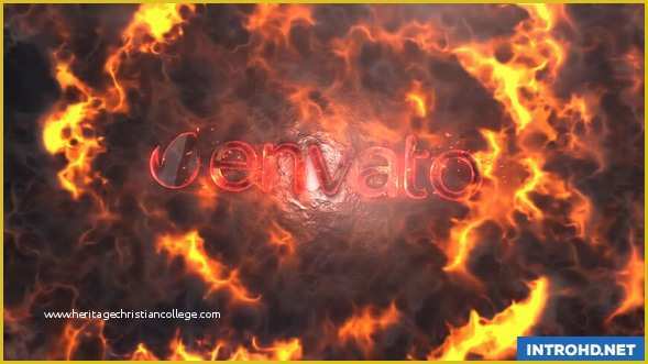 Fire Template after Effects Free Of Videohive Fire Logo