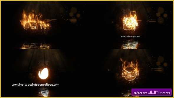 Fire Template after Effects Free Of Videohive Realistic Fire Logo 2 Free after Effects