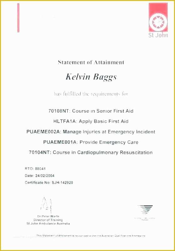 First Aid Certificate Template Free Of First Aid Certificate Template – Hazstyle