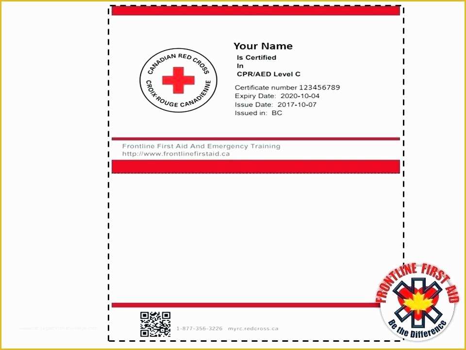 First Aid Certificate Template Free Of First Aid Certificate Template