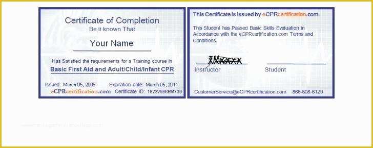 First Aid Certificate Template Free Of First Aid Certificate Template Templates First Aid