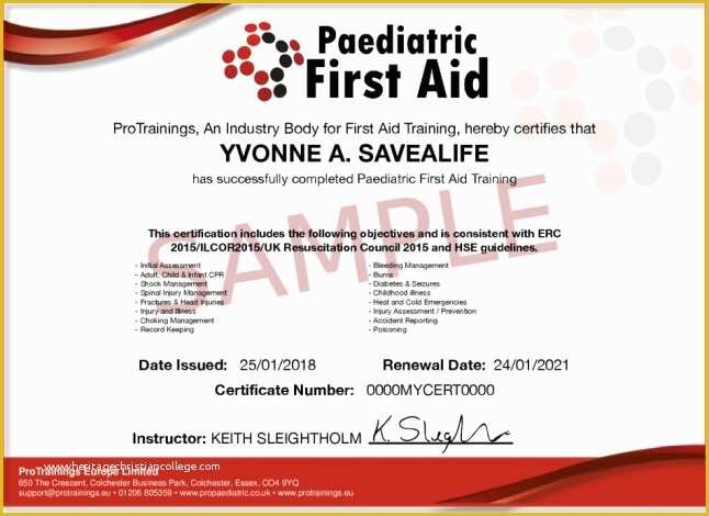 First Aid Certificate Template Free Of First Aid Course Certificate Template First Aid Training