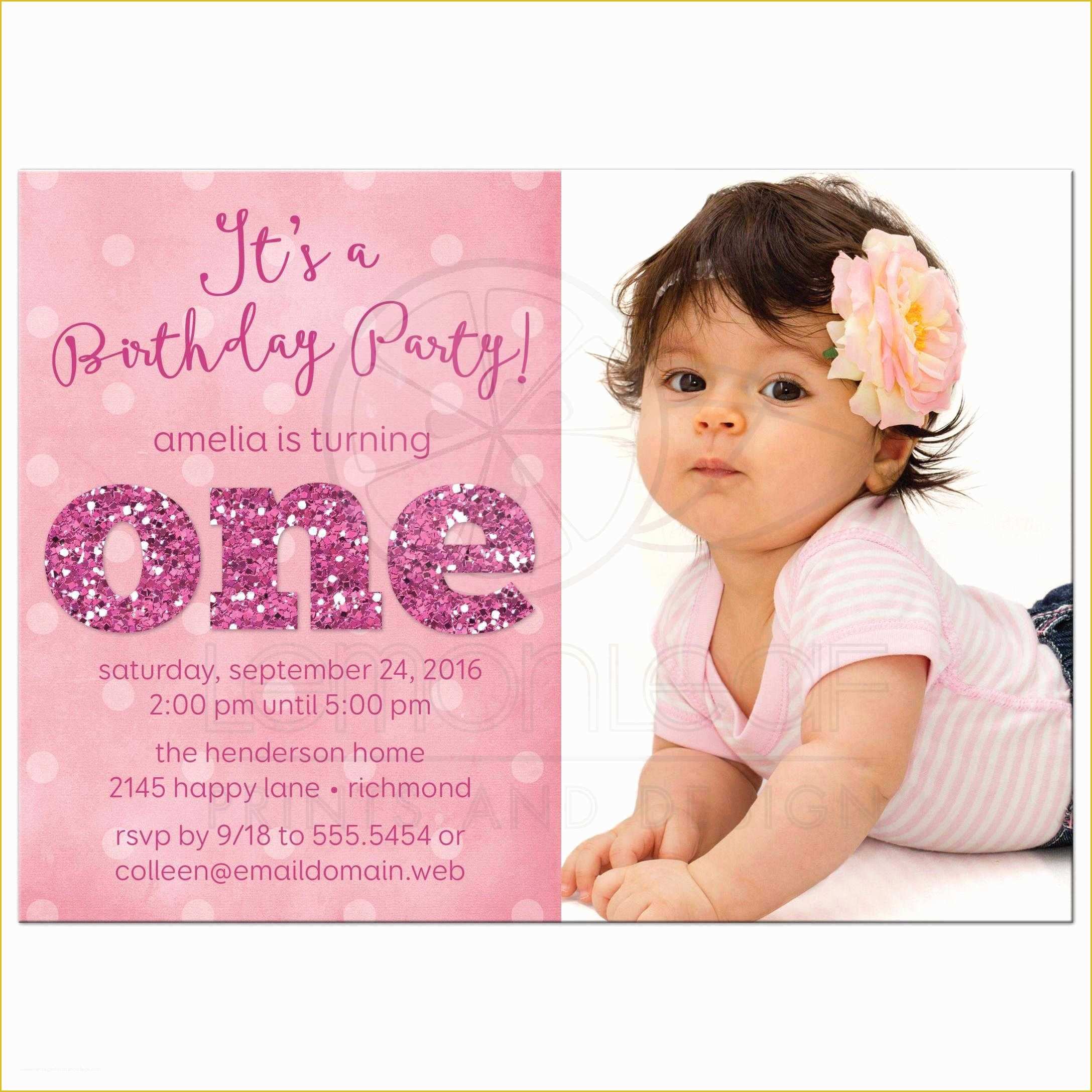 First Birthday Invitation Templates Free Download Of 1st Birthday and Baptism Invitations 1st Birthday and
