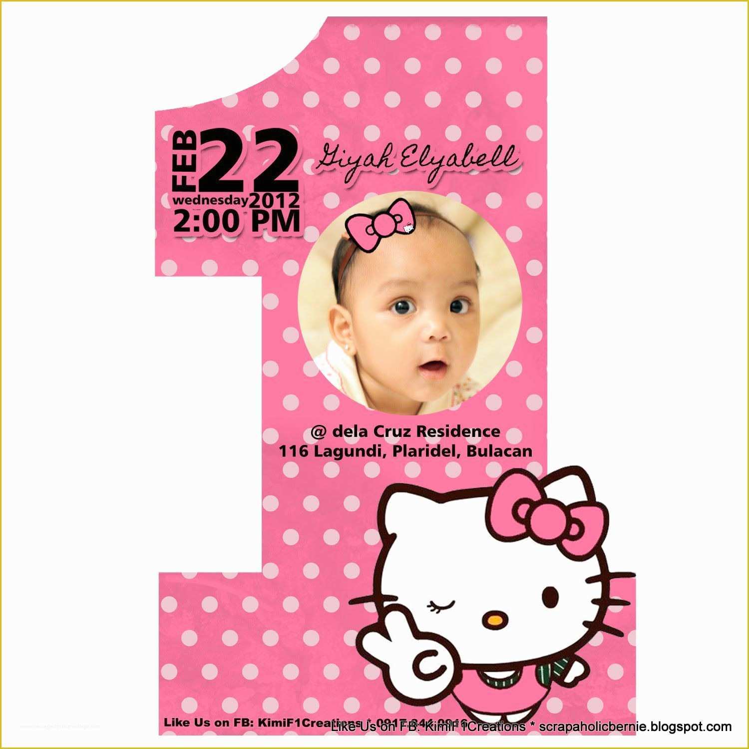 First Birthday Invitation Templates Free Download Of 1st Birthday and Christening Invitation Templates