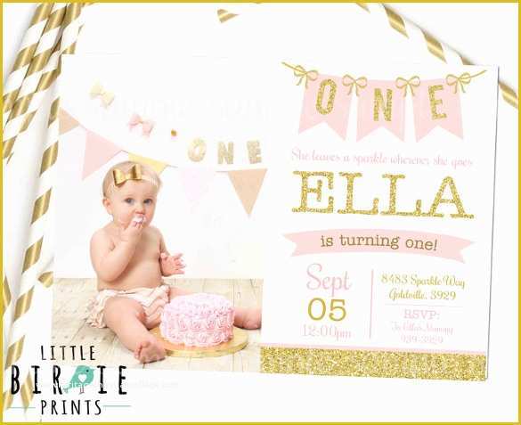 First Birthday Invitation Templates Free Download Of 38 First Birthday Invitation Templates – Word Psd