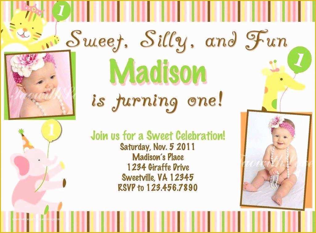 First Birthday Invitation Templates Free Download Of 93 First Birthday Invitations Samples 1st Birthday