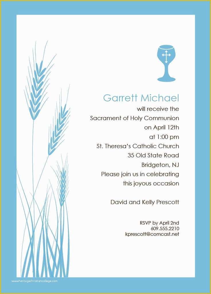 First Communion Card Templates Free Of Best 25 Munion Invitations Ideas On Pinterest