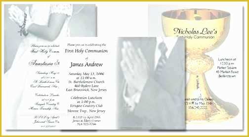 First Communion Card Templates Free Of First Munion Card Templates Free Certificate Template