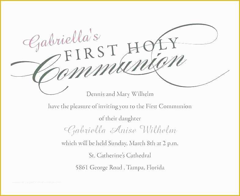 First Communion Card Templates Free Of First Munion Card Templates Free Certificate Template