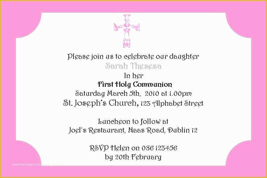First Communion Card Templates Free Of First Munion Card Templates Free Certificate Template