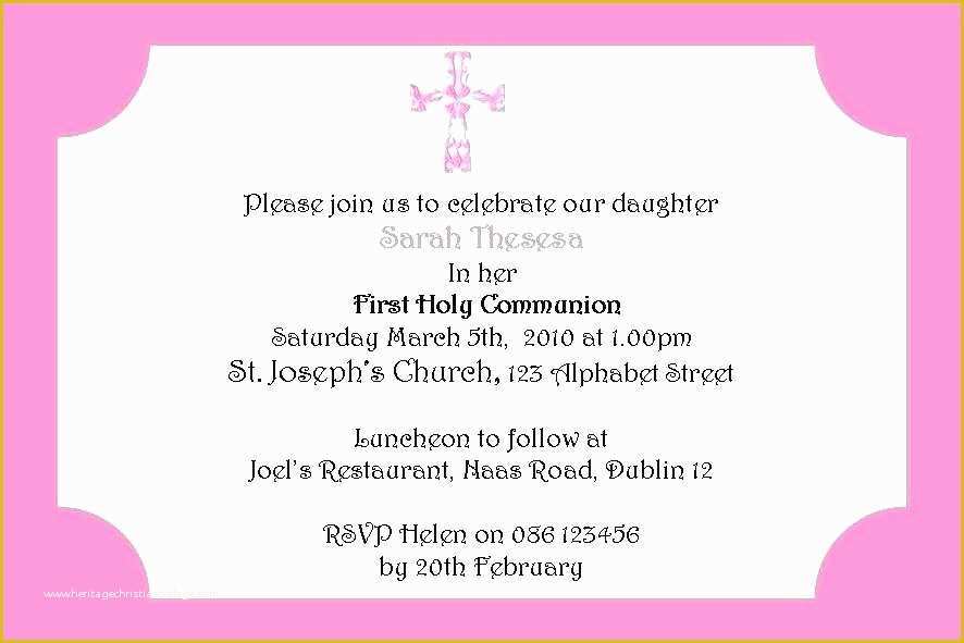 First Communion Card Templates Free Of First Munion Card Templates Free Certificate Template