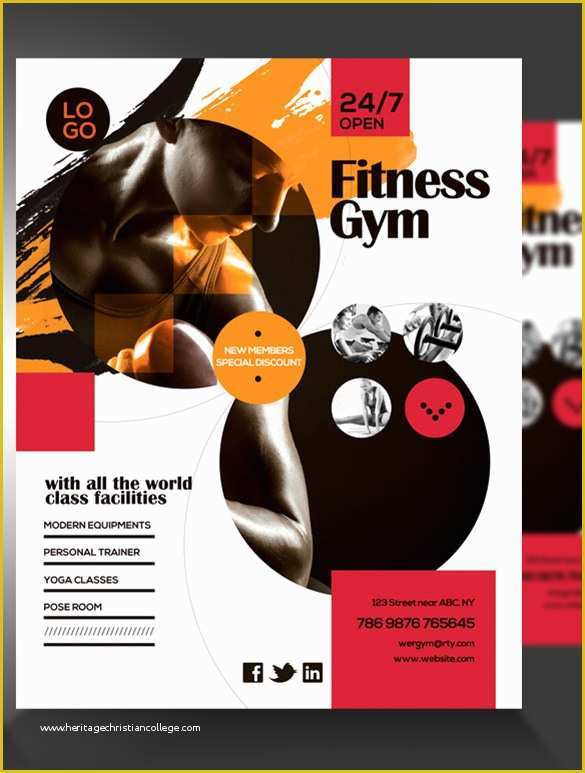 Fitness Poster Template Free Of 36 Fitness Flyer Templates Word Psd Ai formats