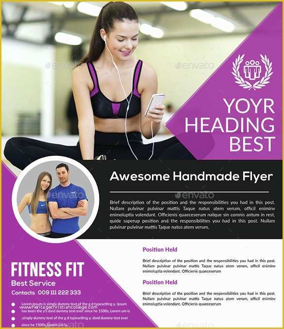 Fitness Poster Template Free Of 36 Fitness Flyer Templates Word Psd Ai formats