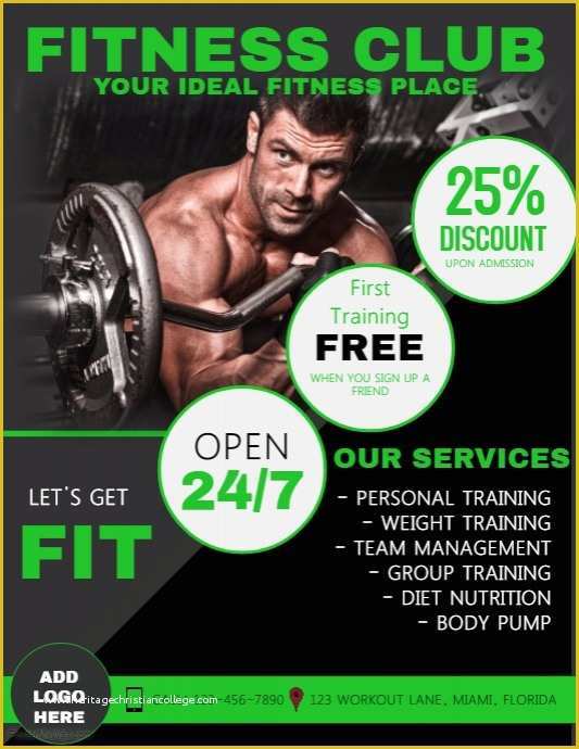 Fitness Poster Template Free Of Customize 1 880 Fitness Poster Templates