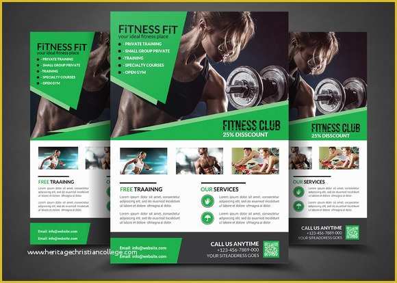 Fitness Poster Template Free Of Fitness Flyer Gym Flyer Templates Flyer Templates On