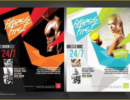 Fitness Poster Template Free Of Fitness Flyer Gym Flyer V3 Flyer Templates Creative