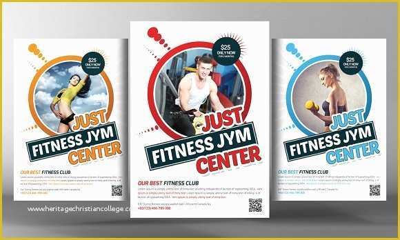 Fitness Poster Template Free Of Fitness Flyer Template Flyer Templates Creative Market