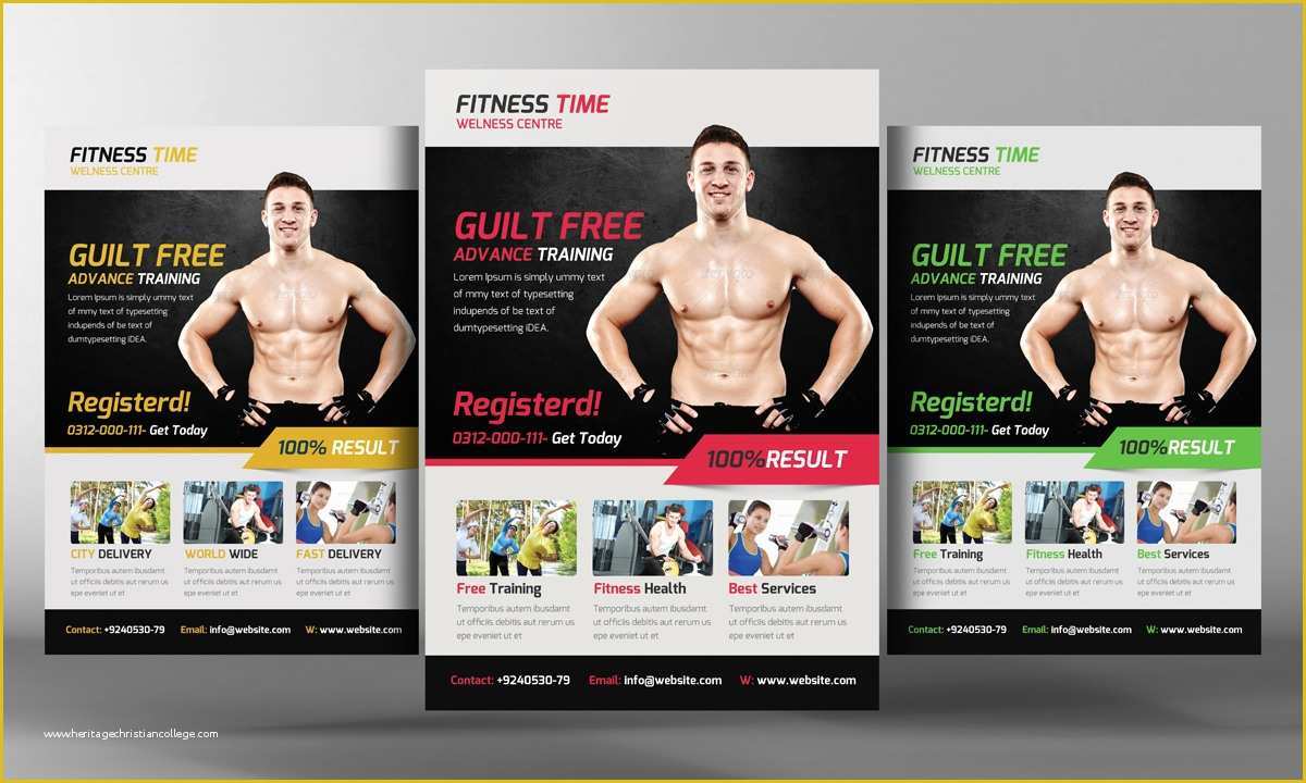 Fitness Poster Template Free Of Fitness Flyer Template Flyer Templates On Creative Market