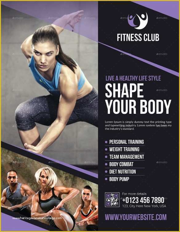 Fitness Poster Template Free Of Fitness Flyer Template Invitation Template