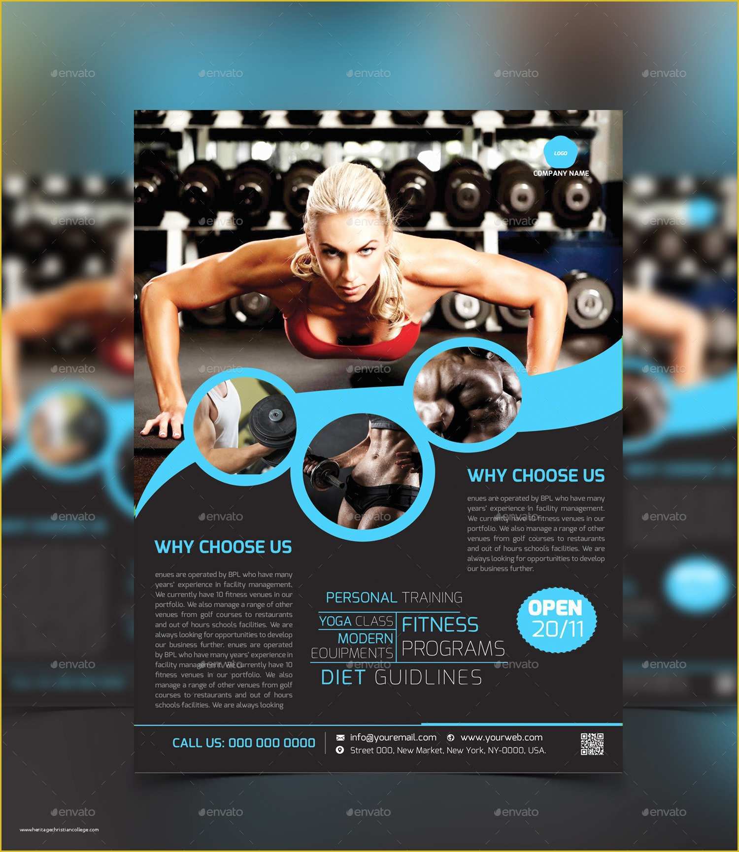 Fitness Poster Template Free Of Fitness Gym Flyer Template by Graphiccenter2