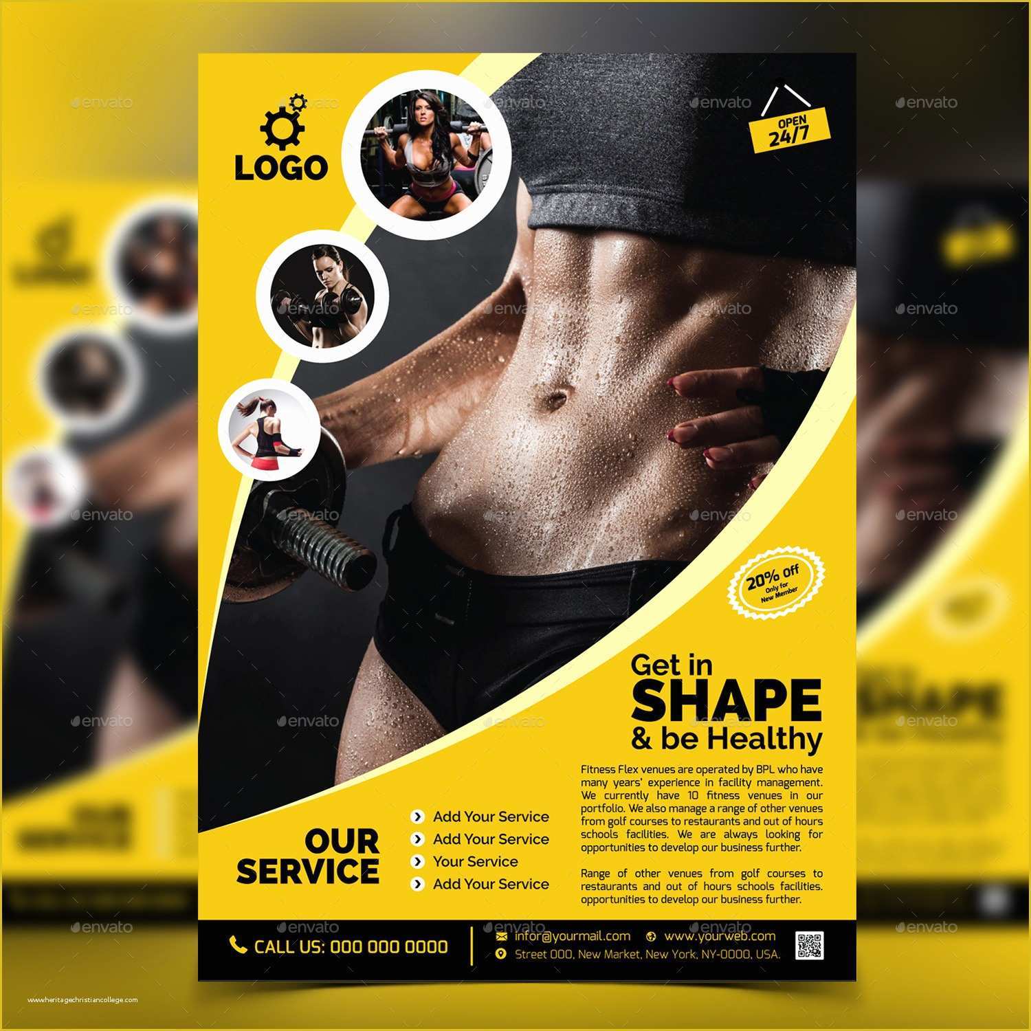 Fitness Poster Template Free Of Fitness Gym Flyer Template V2 by Aam360