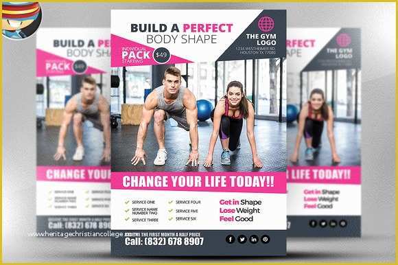 Fitness Poster Template Free Of Get Noticed with these 13 Sports Templates