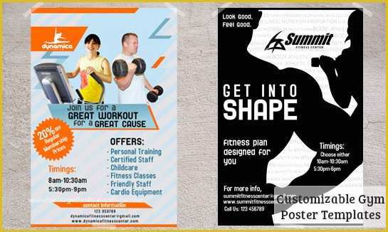 Fitness Poster Template Free Of Gym Posters Templates &amp; Free Downloads