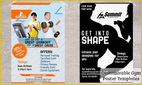 Fitness Poster Template Free Of Gym Posters Templates & Free Downloads