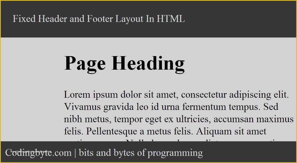 Fixed Header Website Templates Free Download Of How to Create A Fixed Header and Footer Layout In HTML