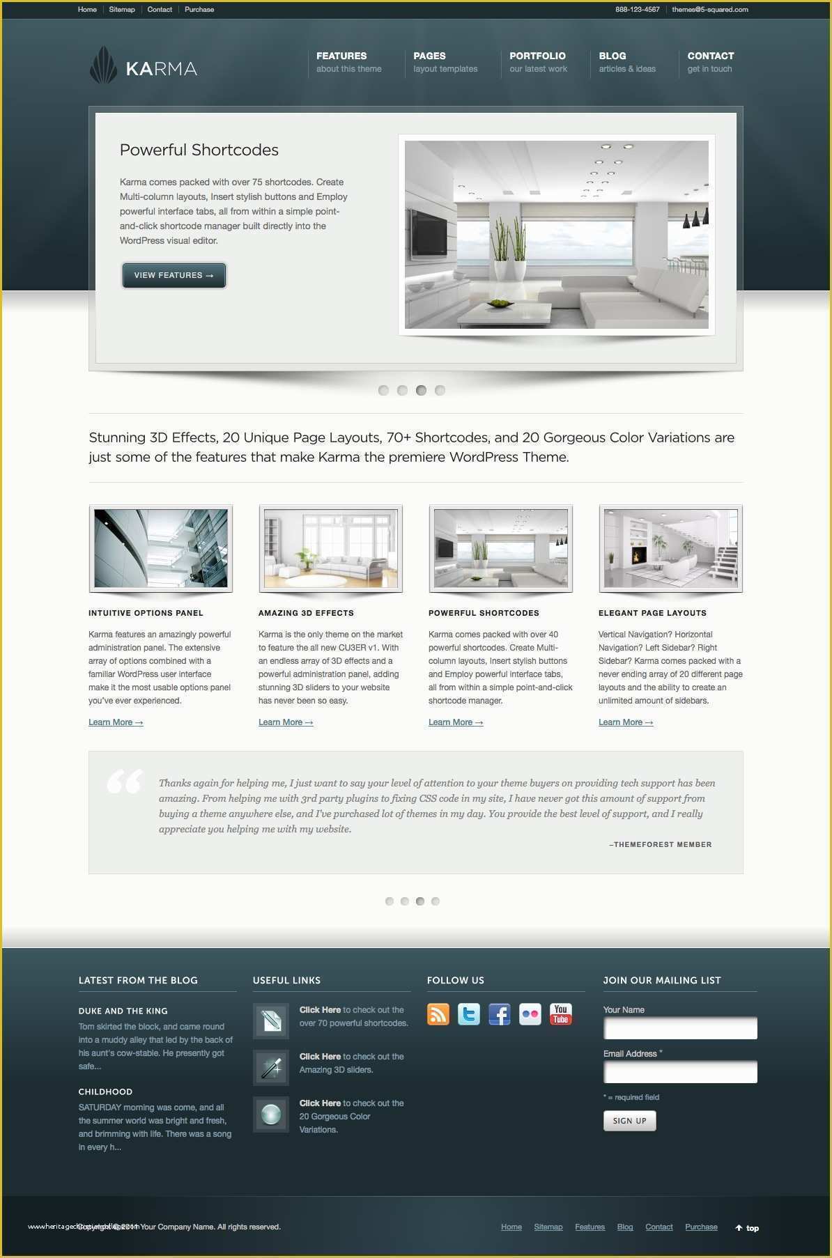 Fixed Header Website Templates Free Download Of Karma Responsive Clean Website Template by Truethemes