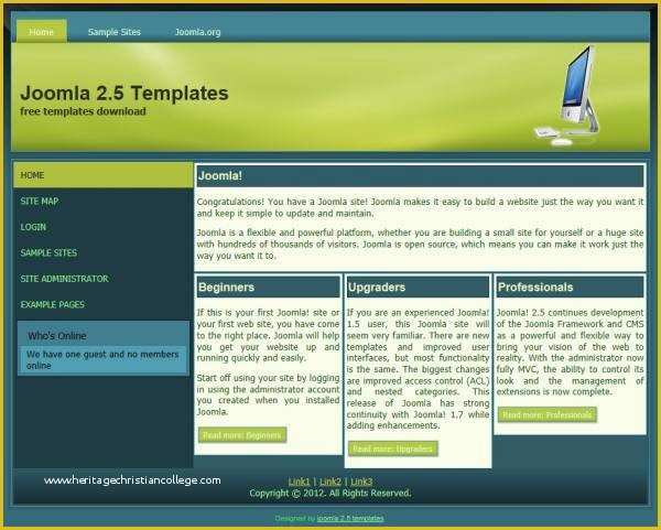 Fixed Header Website Templates Free Download Of theme Joomla 2 5 Templates Joomla 1 7 Templates Free