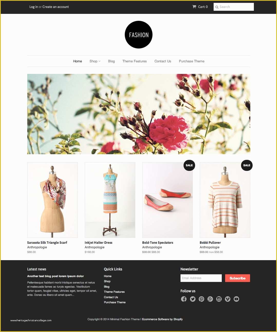 Fixed Header Website Templates Free Download Of themequid · Shopify Help Center