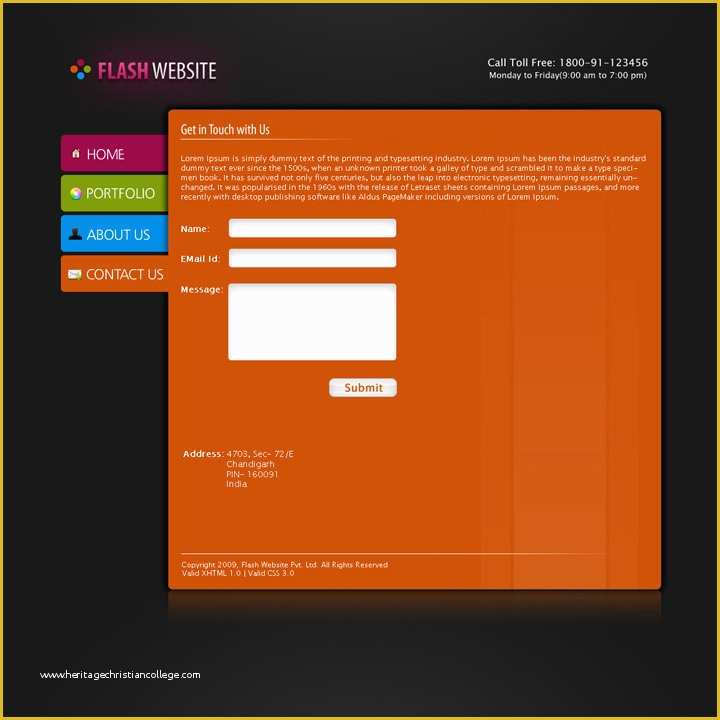 Flash Portfolio Templates Free Download Of Flash Website Template by Rjoshicool