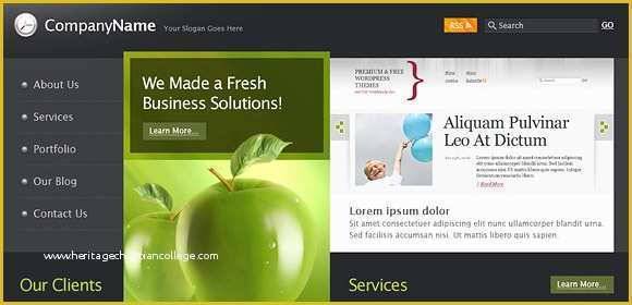 Flash Portfolio Templates Free Download Of Free Business HTML Web Template Freepsdfile