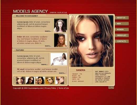 Flash Portfolio Templates Free Download Of Model Portfolio Flash Template Web Design Templates