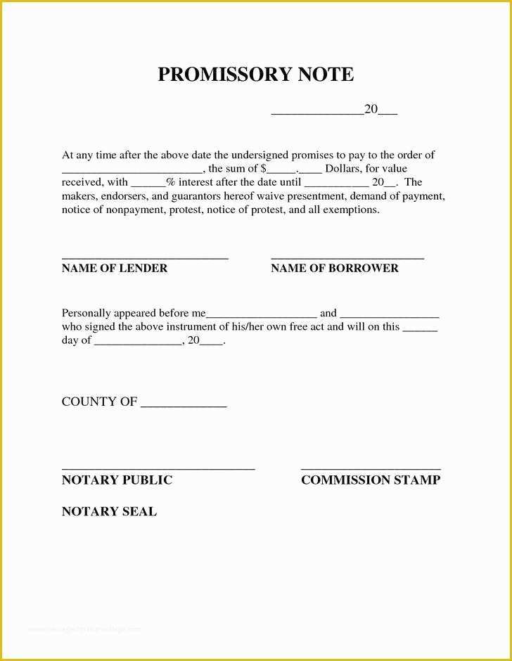 Florida Promissory Note Template Free Of 38 Promissory Note Templates Free Download