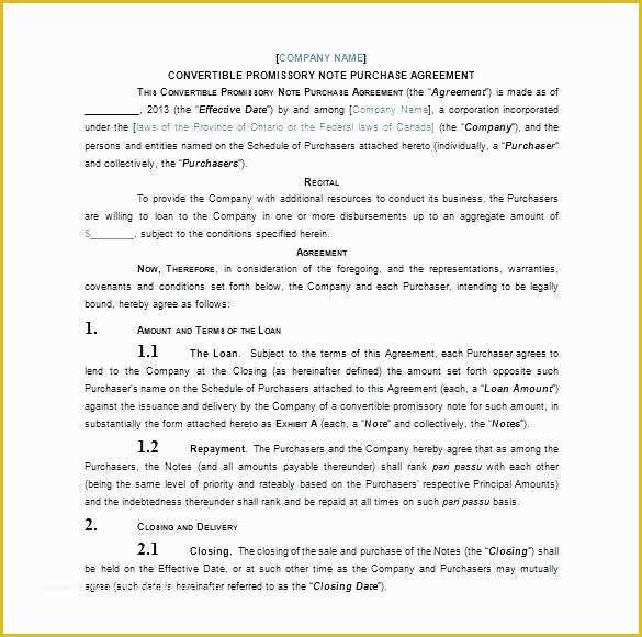 Florida Promissory Note Template Free Of Auto Promissory Note Template Unique Free Elegant