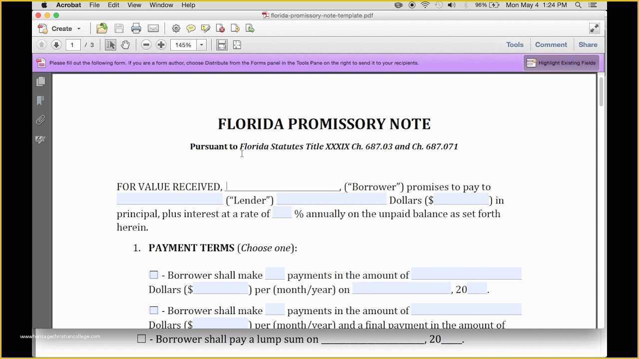 Florida Promissory Note Template Free Of How to Write A Florida Promissory Note
