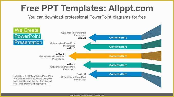 Flow Chart Template Powerpoint Free Download Of Bend Arrows Flow Powerpoint Diagram Template