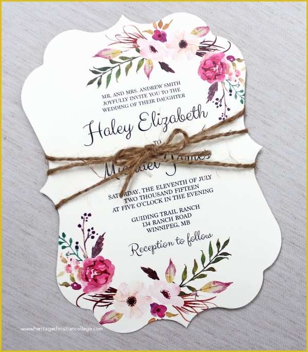 Flower Invitations Templates Free Of 30 Elegant Wedding Invitations Free Psd Vector Ai Ep
